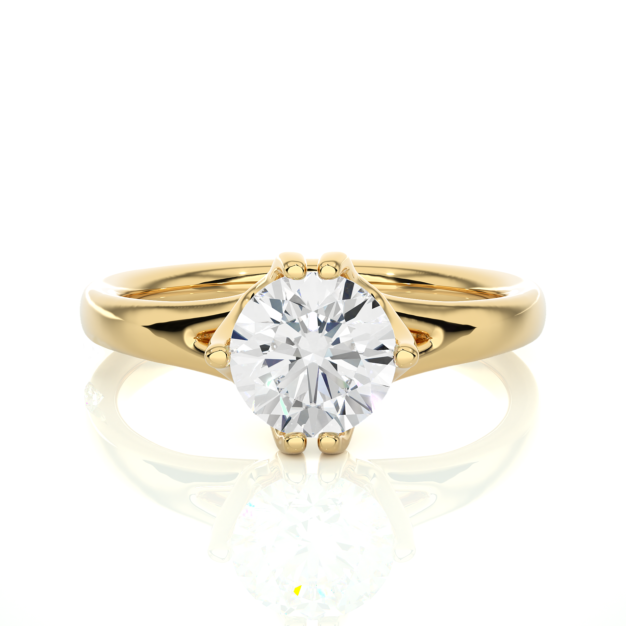1.08 Carat G Color VS1 Clarity Diamond Studded Natural Diamond Ring.